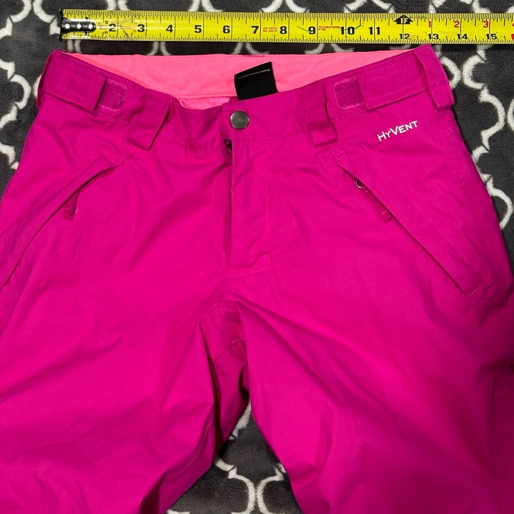The North Face Hyvent Waterproof Hot Pink Snow Pants GIRLS M MEDIUM 10-12 - Picture 9 of 9